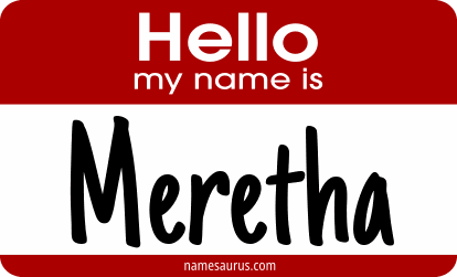Hello my name is Meretha png download