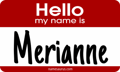 Hello my name is Merianne png download