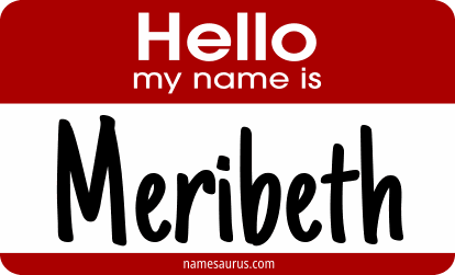 Hello my name is Meribeth png download