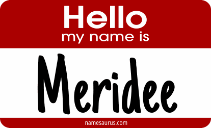 Hello my name is Meridee png download
