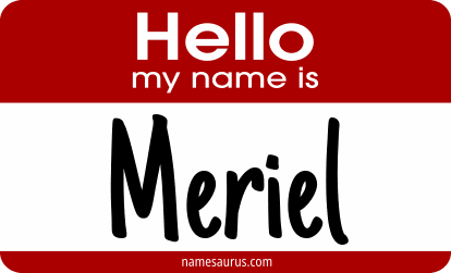 Hello my name is Meriel png download