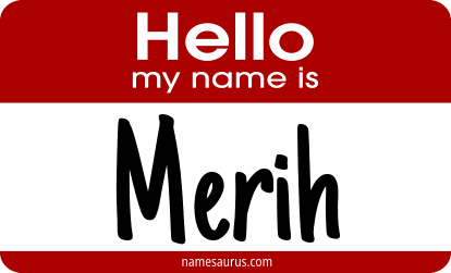 Hello my name is Merih png download