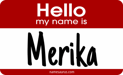 Hello my name is Merika png download