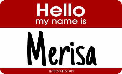 Hello my name is Merisa png download