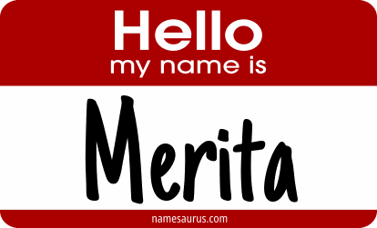 Hello my name is Merita png download