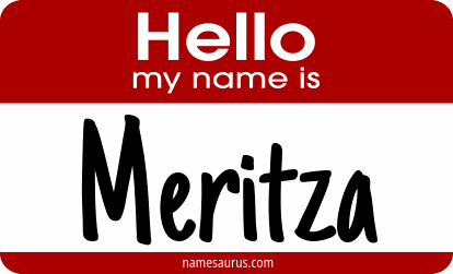 Hello my name is Meritza png download