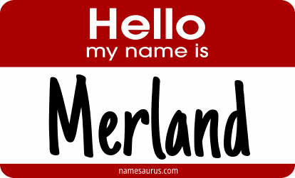 Hello my name is Merland png download