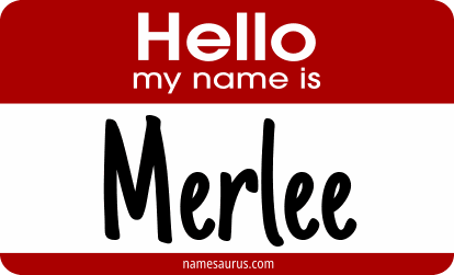 Hello my name is Merlee png download