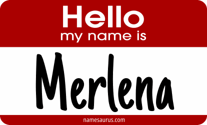 Hello my name is Merlena png download