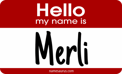 Hello my name is Merli png download