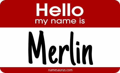 Hello my name is Merlin png download
