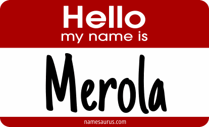 Hello my name is Merola png download