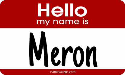 Hello my name is Meron png download