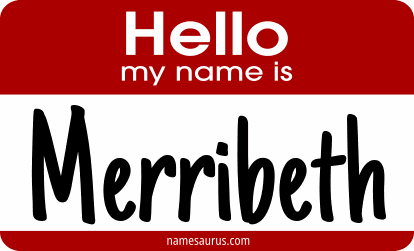 Hello my name is Merribeth png download