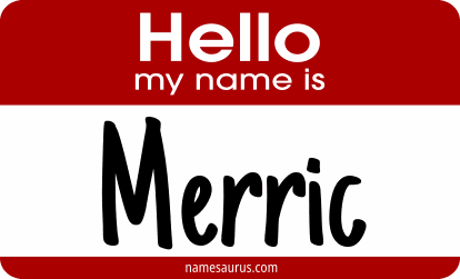 Hello my name is Merric png download