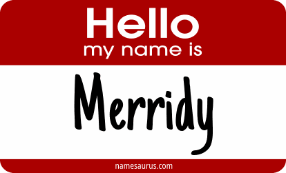 Hello my name is Merridy png download