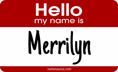 Hello my name is Merrilyn png download