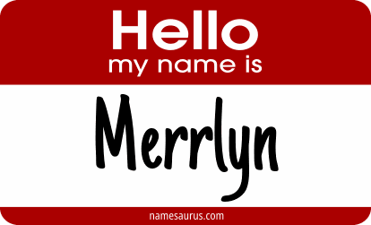 Hello my name is Merrlyn png download