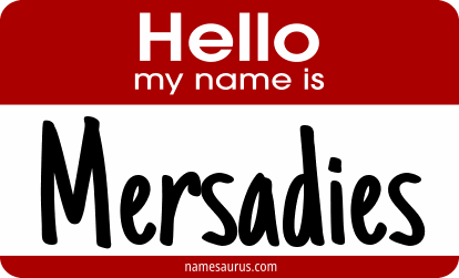 Hello my name is Mersadies png download