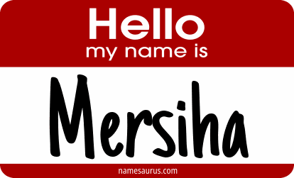 Hello my name is Mersiha png download