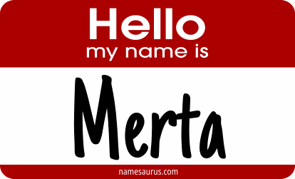 Hello my name is Merta png download