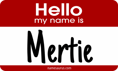 Hello my name is Mertie png download