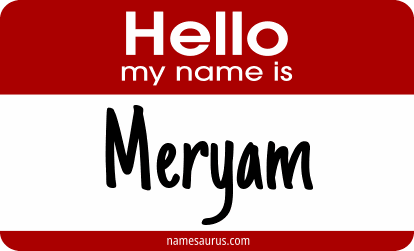 Hello my name is Meryam png download
