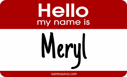 Hello my name is Meryl png download