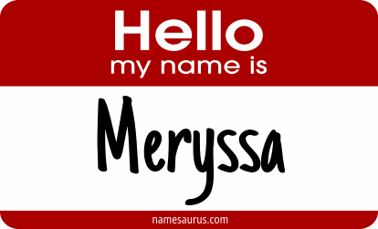 Hello my name is Meryssa png download