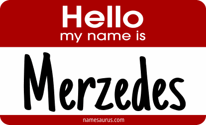 Hello my name is Merzedes png download