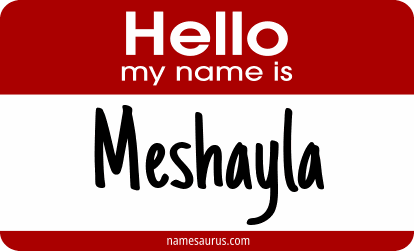 Hello my name is Meshayla png download