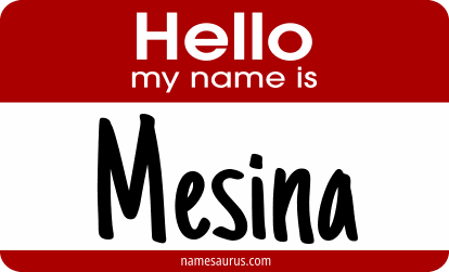 Hello my name is Mesina png download