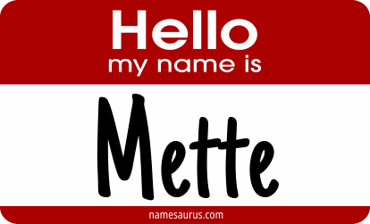 Hello my name is Mette png download