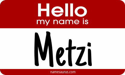 Hello my name is Metzi png download
