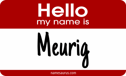 Hello my name is Meurig png download