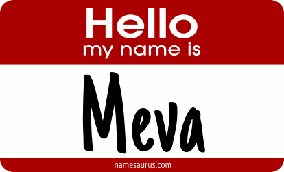 Hello my name is Meva png download