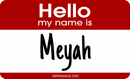 Hello my name is Meyah png download