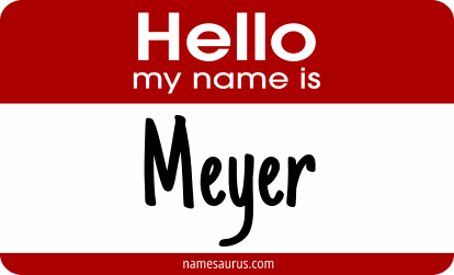 Hello my name is Meyer png download