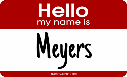 Hello my name is Meyers png download
