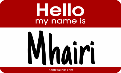 Hello my name is Mhairi png download