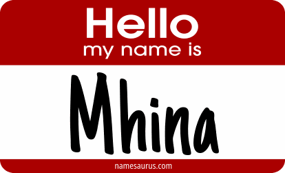 Hello my name is Mhina png download