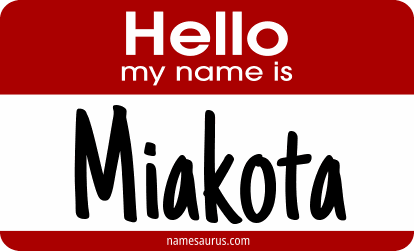 Hello my name is Miakota png download