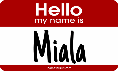 Hello my name is Miala png download