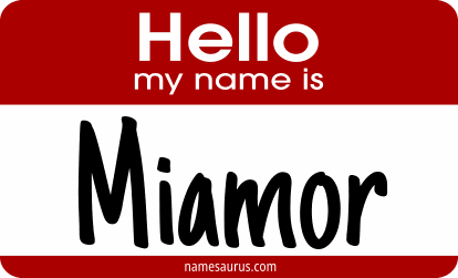 Hello my name is Miamor png download