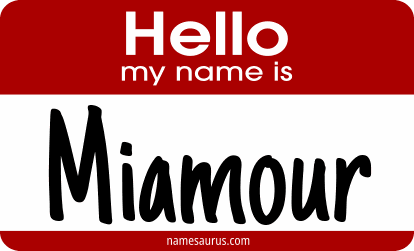 Hello my name is Miamour png download