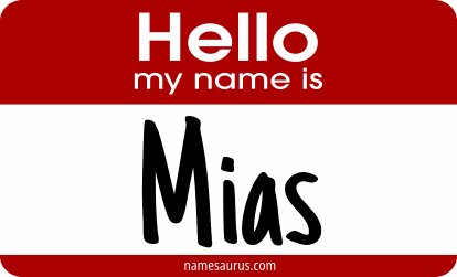 Hello my name is Mias png download