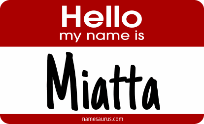 Hello my name is Miatta png download