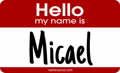 Hello my name is Micael png download