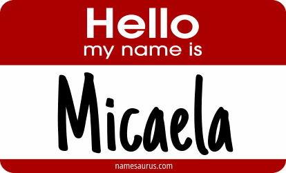 Hello my name is Micaela png download