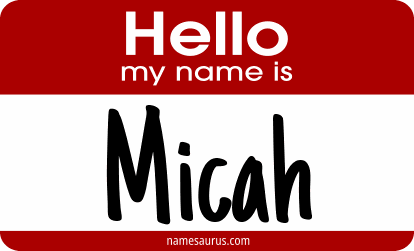 Hello my name is Micah png download